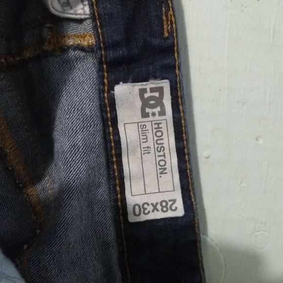 Men's DC slim fit dark wash denim jeans - Picture 5 of 8